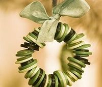 DIY Christmas ornaments buttons
