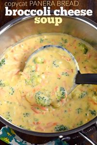 Copycat Panera Broccoli Cheese Soup is ready in less than 30 minutes! The perfect bowl of comfort food without leaving your house!