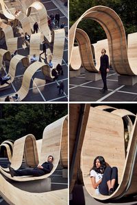 An Empty Square In London Has Been Transformed With An Installation Titled 'Please Be Seated'