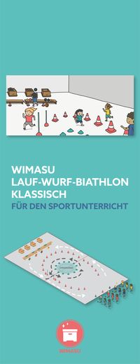 Beim Lauf-Wurf-Biathlon spielt nicht das geradlinige, schnelle Laufen eine Rolle, sondern eine für den Sportunterricht typische Form des schnellen, geschickten und situationsangemessenen Laufens durch einen abgesteckten Rundkurs. Ein Laufbiathlon kann mit einer entsprechend kürzeren Streckendistanz auch im Bereich des schnellen Laufens eingesetzt werden. #unterrichtsmaterial #catch #fangen #unterrichtsideen #spielidee #sportunterricht