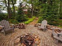We're wanting to create an area in the backyard with a permanent firepit and sitting area...I like this...