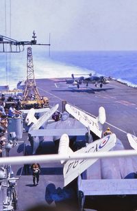 "HMS VICTORIOUS" (R38) Deck Landing by a Sea Vixen of No. 893 Naval Air Squadron (1967)
