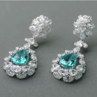 An exceptional pair of #tourmaline and #diamond ear pendants, each set with a pear-shaped #paraiba #tourmaline, weighing approximately 7.46 and 6.81 carat. Hong Kong Magnificent Jewels - 29 May 2019 at the Hong Kong Convention and Exhibition Centre. @christiesinc @christiesasia