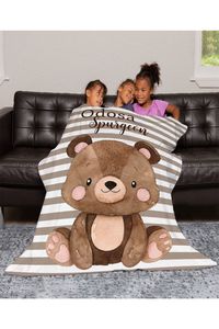 Don't waste too much time looking for a good blanket for daughter/son, our personalized baby blankets with name will make it easy for you. Functionally, our custom baby blankets are perfect for bedtime, swaddling, receiving, cuddling, stroller cover, nursing cover, or as a play mat.