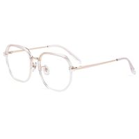 Handoer Unisex Full Rim Polygon Square Alloy Acetate Eyeglasses Kbt98t – FuzWeb