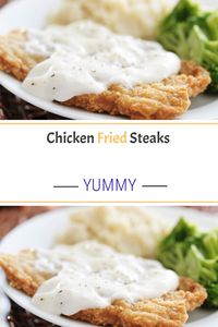 Chicken Fried Steaks #Chicken #Fried #Steaks #recipe #meals #food #yummy