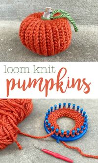 5 Little Monsters: Loom Knit Pumpkins