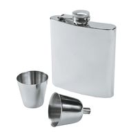 Stainless Steel Flask Gift Set - OrientalTrading.com