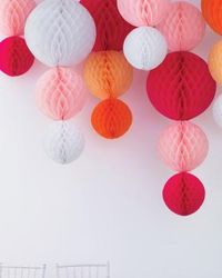 Punchy paper chandeliers