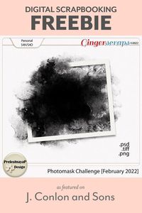 Photomask Challenge February 2022 freebie from PrelestnayaP Design