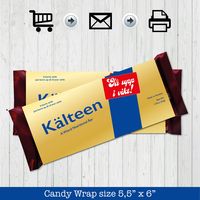 Mean Girls Kalteen Printable Bar Wrapper | Chocolate Bar Wrappers | Mean Girls Party Decorations | Custom Candy Bar Label Mean Girls - DIY