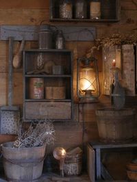 Sweet Liberty Homestead primitive lighting and barn lamp.