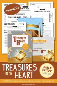Treasures In My Heart Bible Study for Kids (Printable) | Wildly Anchored // Faith, Family, Homeschool