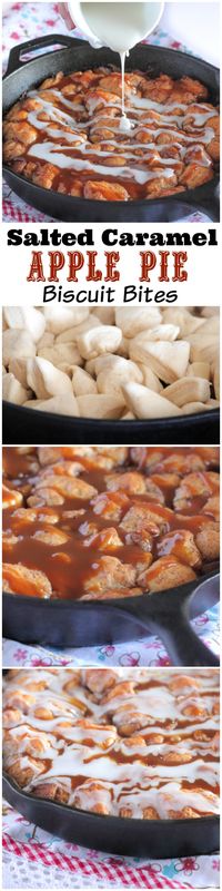 Salted Caramel Apple Pie Biscuit Bites....mmmm!