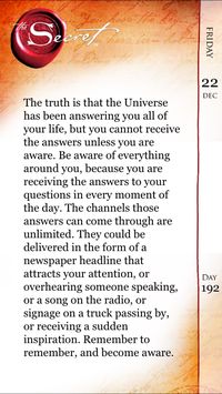 Be aware