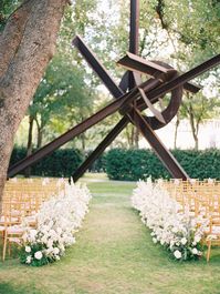 Flower-Lined Aisle
