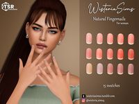 The Sims Resource - Natural FingerNails for Woman