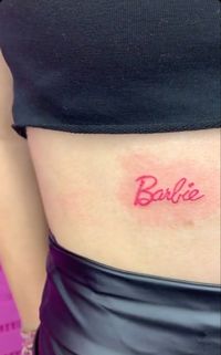 #barbie #barbietattoo #tattoo #pink #pinktattoo#