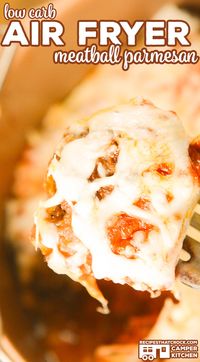 Are you looking for an easy way to make homemade meatballs? Our Air Fryer Meatballs are quick and simple to make AND our air fryer recipe is low carb! Eat them as is or make them into Low Carb Air Fryer Meatball Parmesan. Yum!