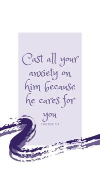 bible verse wallpaper; 1 peter 5:7