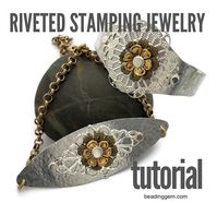 Easy Riveted Stampings Jewelry Tutorial - The Beading Gem's Journal