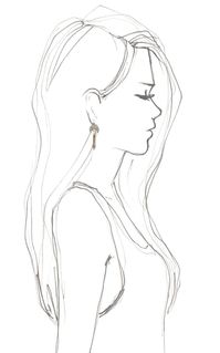 cool drawing idea - girl drawing
