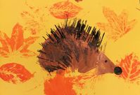 Prickly Autumn Hedgehogs (November 2014) – Hannah's Art Club