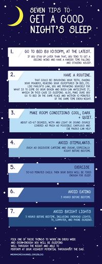 7 Tips to Get a Good Night's Sleep!