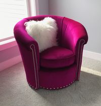 Stunning custom Benedict swivel chair! See us at #ArhausPerrysburg for your custom furniture!