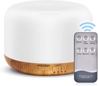 300ML Essential Oil Diffuser,Remote Control Aromatherapy Diffusers Humidifier with Adjustable Mist Mode & Waterless Auto-Off and 7 LED Light Colors for Bedroom,Office,Trip Yoga, SPA, Baby : Amazon.co.uk: Home & Kitchen