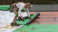 When installing new shingles or roofing over existing Zip System sheathing, you first need to install an additional code-approved roofing underlayment due to the amount of nail holes left behind from the previous roof covering. - Fine Homebuilding
