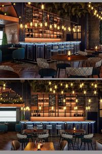 In this industrial syle cafe, where the main colors are blue and brown, the bar area is decorated with good craftsmanship. Brick walls pendant lightnings and wooden tables are in harmony | Mavi ve kahverenginin hakim olduğu endüstriyel tarzdaki kafede, bar özel el işi uygulamayla dekore edilmiştir. Tuğla duvar, ahşap masa ve sarkıt aydınlatmalar uyum içersinde. #industrialstyle #cafedecoration #bardesign #cafedesign #cafetasarımı #cafedekorasyonu #industrial #walldesign #metal #brickwall