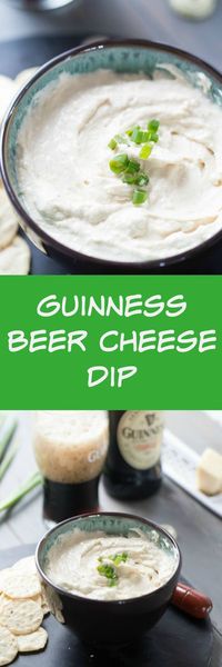 This Guinness beer cheese dip has a subtle stout flavor that glances the sharp white cheddar. This appetizer dip is creamy and smooth and altogether delicious! via @Lemonsforlulu