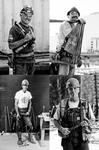 Peter Holst: Portraits of construction workers for Bosa Properties marketing material.