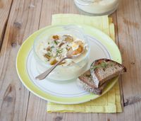 Œuf cocotte aux pleurotes