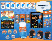 Blippi printable party kit, printable bundle, https://www.oscarsitosroom.com/product/blippi-party-kit-printable-bundle/ #blippi #blippibirthday #blippiparty #blippiprintabel #blippipartykit #blippipartysupplies #blippiprintablekit #birthday #birthdaykit #birthdaypartykit #birthdayprintablekit #birthdayboy #birthdaydecoration