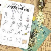 Step by step Harry Potter doodles!✨ Many people asked about the keys so here is how I draw them!🗝