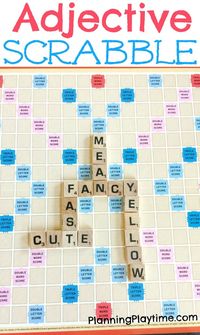 Parts of Speech Grammar Game - Amazingly fun way to learn grammar using Scrabble.