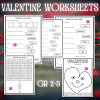 Valentine Worksheets by Innovative Teacher | TPT
