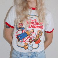 Let's Summon Demons Ringer Shirt