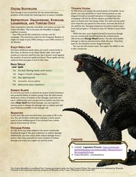 Gojira Bloodline and Path of the Kong - Celebrate the upcoming film with a shiny, new subclass! : UnearthedArcana