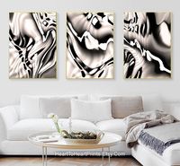 Black White Beige Abstract Set of 3 Pieces Neutral Canvas - Etsy Serbia