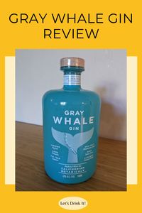 Looking for the best gin for your cocktails? I tried out Gray Whale Gin - a new western gin with an environmentally conscious edge. Read my full review to find out how this bottle holds up to the hype. | Let’s Drink It! | See more alcohol spirit reviews on the blog and find your new favorite bottle!