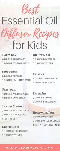 As a mom, I am always looking for simple natural solutions to help with everyday life. Essential oils have provided so much support. In this post, you will find the best essential oil diffuser recipes for kids because I know we try to do the best for our kids! Click to read or pin for later! essential oils // essential oil recipes // essential oil diffuser recipes for kids // essential oils for kids // essential oil diffuser recipes sleep // essential oil diffuser recipes kids / diffuser recipes
