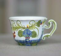 Zuckerdose Tasse Kaffeetasse Teetasse Faenza Majolika Handarbeit Garofano
