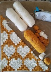 Crochet C2C Hearts Baby Blanket - Tutorial