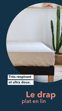 Le drap plat Cosme est lavé et adouci pour un toucher doux et très agréable. Idéal l'été comme l'hiver. Résistant et durable. 180 gr/m². 100% pur lin lavé de Normandie.