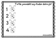 okul öncesi daire şekli çalışma sayfası