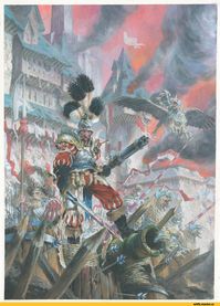 Warhammer Fantasy,Warhammer FB,фэндомы,Empire (Wh FB),Karl Franz,Demigryph Knight,Captain of the Empire,Empire Halberdiers,Paul Bonner,Reikland,Empire Great Cannon,College of Engineers