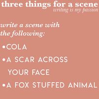 three things for a scene (2) | Home | writing is my passion